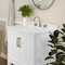Flash Furniture Vega 30 Inch Vanity w/Sink Combo, Storage Cabinet w/Soft Close Doors and Open Shelf, White/Gold FS-VEGA30-WH-GLD-GG - alternate 7